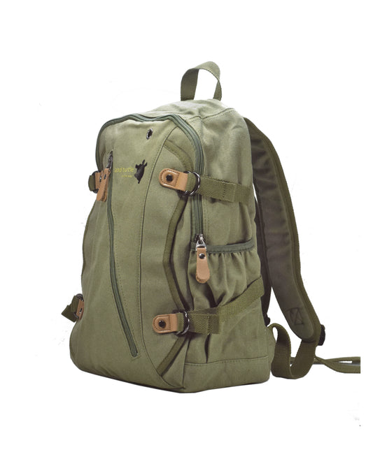 Land Turtle * Rucksack Damen 25l Stadt Schule Uni Arbeit Laptopfach Armee Grün