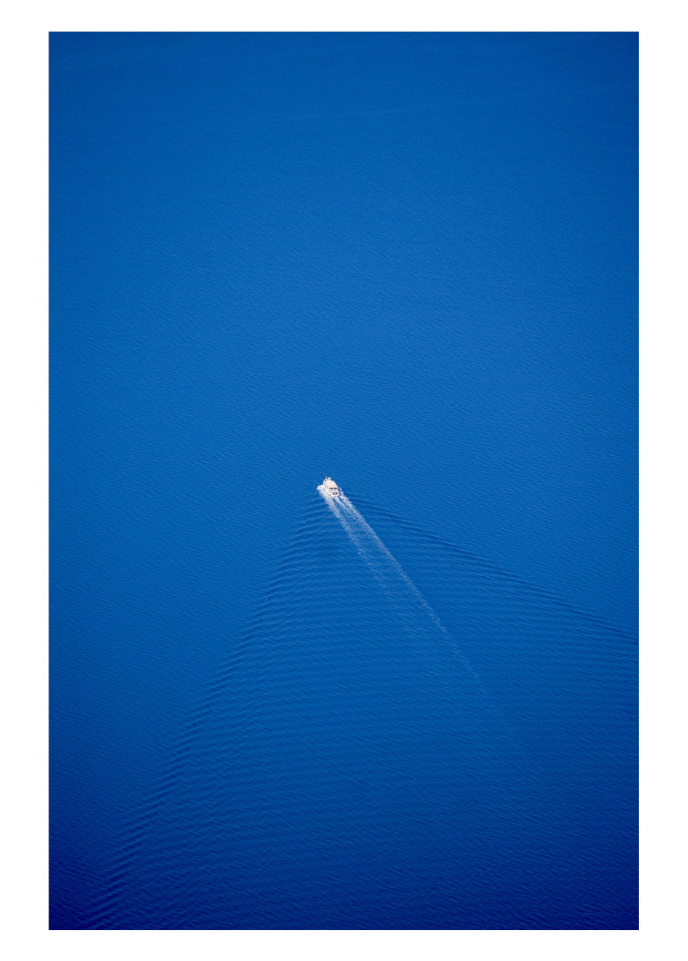 Calm Down * Obraz na płótnie 40x60cm Fotografia artystyczna jezioro morze ocean statek