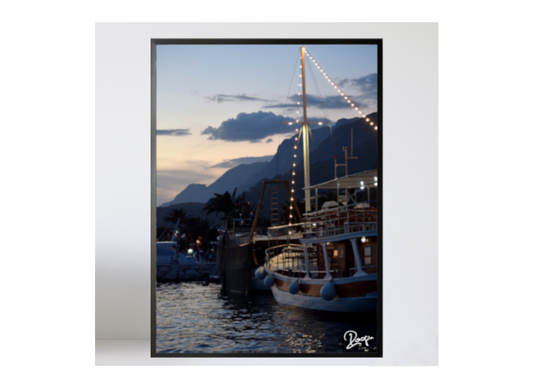 Evening Glow * Holz-Foto-Bild  40x60cm Kunst Fotografie Wandkunst Wandbild