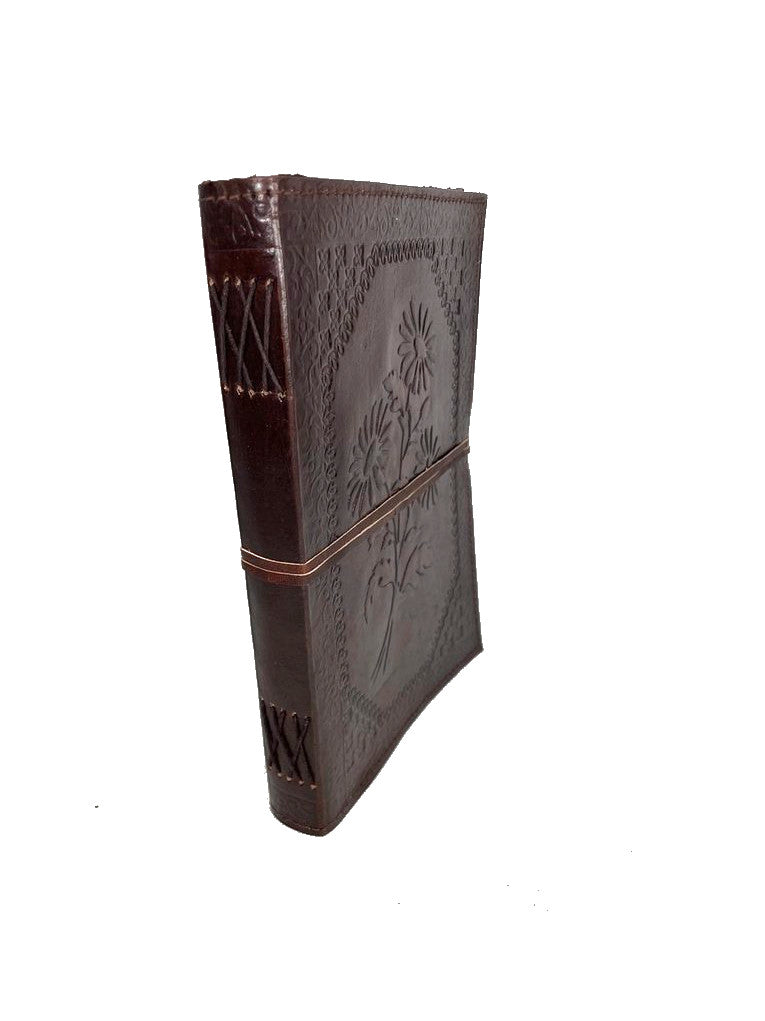 Herbário * XXL Couro Diário Nota Desenho Livro de Visitas Antigo Vintage Índia