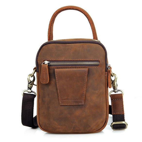 Multifunktional Leder- Hand- Gürtel- Schultertasche für Herren Handmade