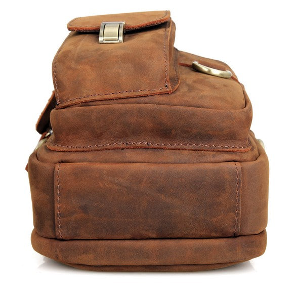 Multifunktional Leder- Hand- Gürtel- Schultertasche für Herren Handmade