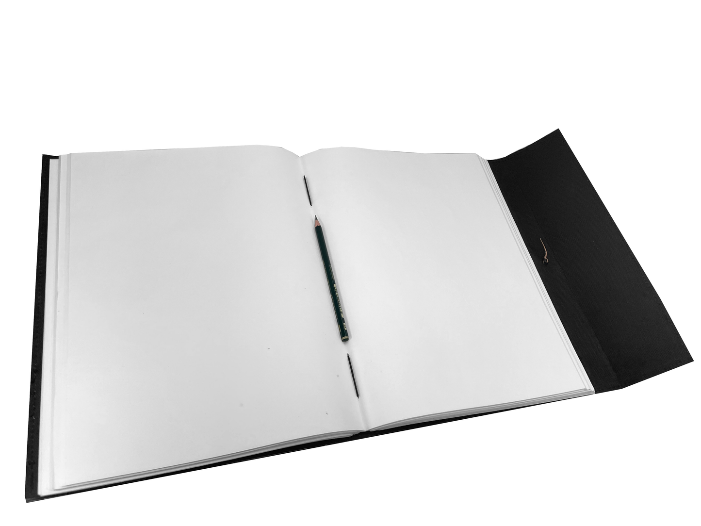 Indien Klassik - Notiz- Gäste- Skizzenbuch Leder XXL (mehr als A4) Hardcover Handarbeit Indien Glatt Ohne Design