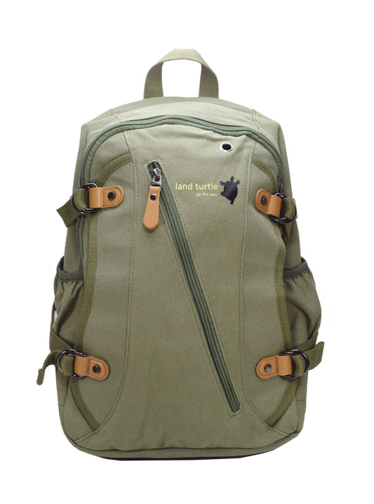 Land Turtle * Rucksack Damen 25l Stadt Schule Uni Arbeit Laptopfach Armee Grün