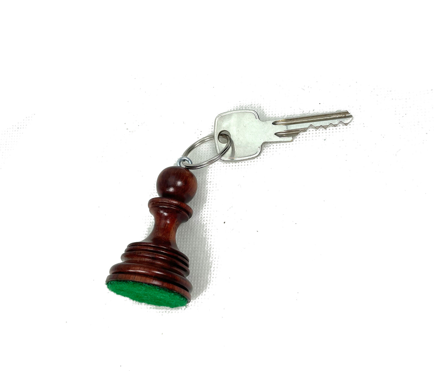 ROOGU Schlüsselanhänger PADAUK Holz echte Schachfigur Bauer Indien