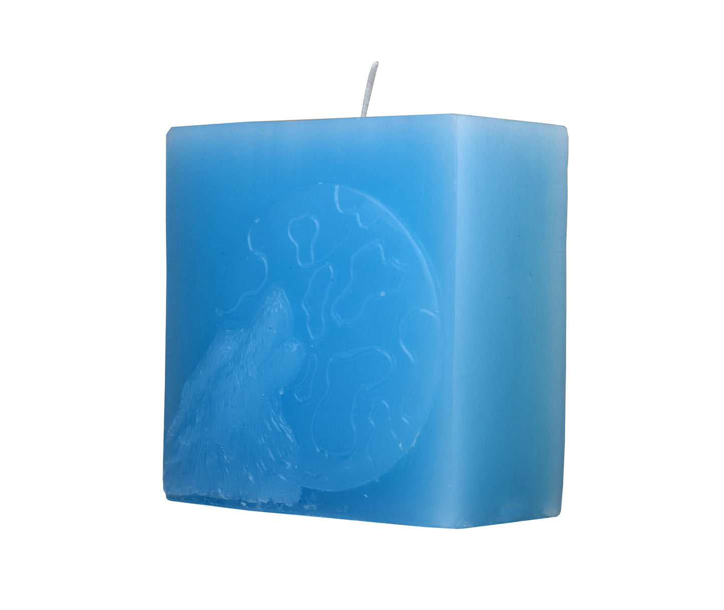 ROOGU Wolf Mond Duftkerze Meeresbrise Blau Himmel Badezimmer Cube Candle