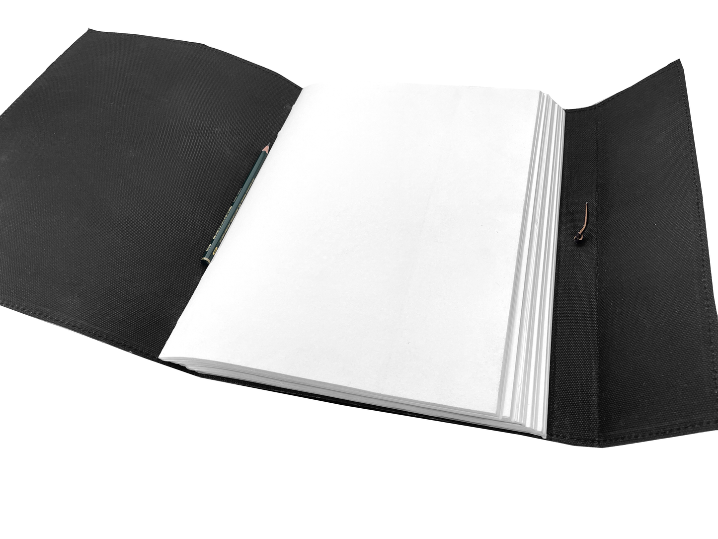 Pentagram Star * XXL Leather Sketch- Guest- Notebook Cotton Paper Retro Vintage India