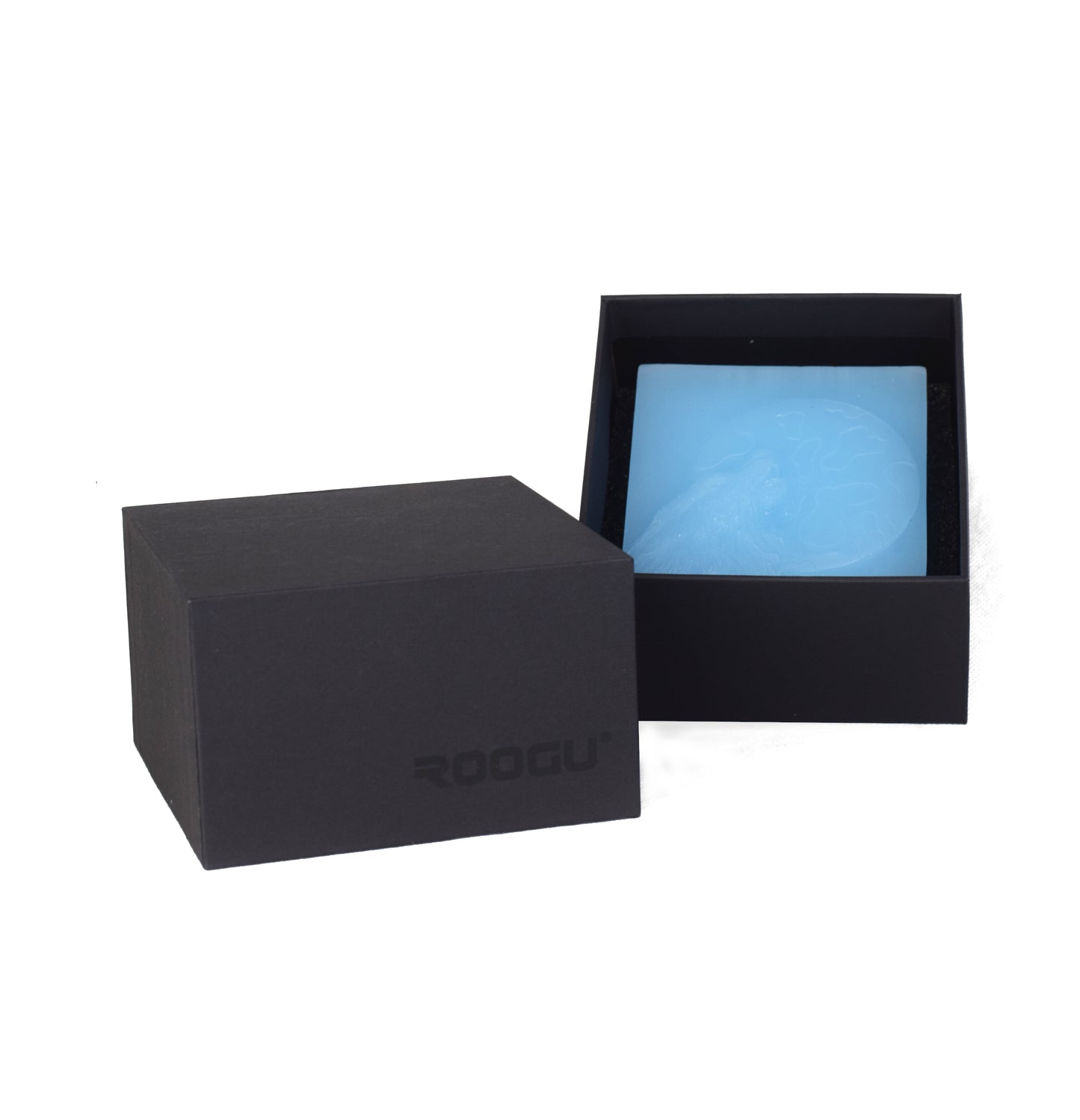 ROOGU Wolf Mond Duftkerze Meeresbrise Blau Himmel Badezimmer Cube Candle