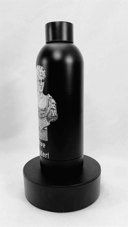 Edelstahl Designer Wasserflasche 800ml EXTRA LEICHT Trink Sport Cäsar Kaiser Rom