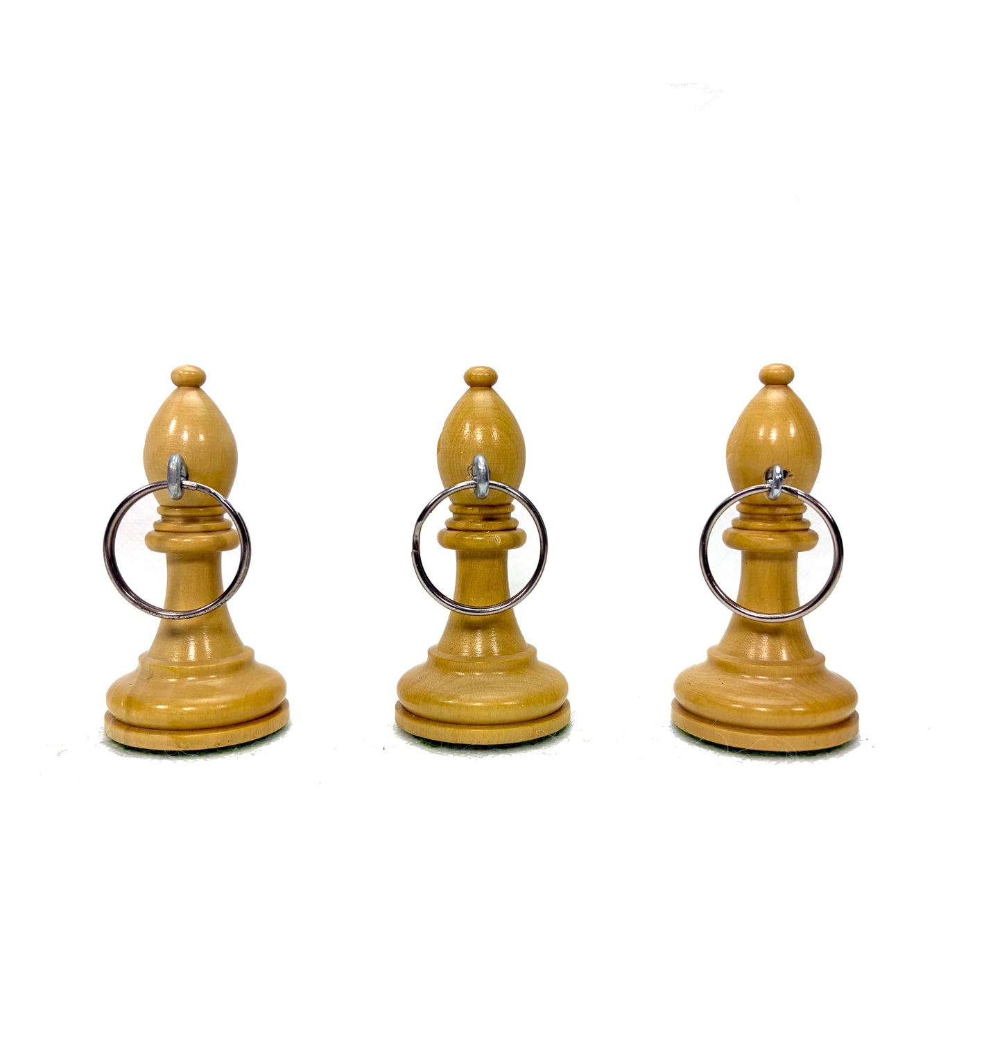 ROOGU 6x Keychain Wood Real Chess Piece India Handmade