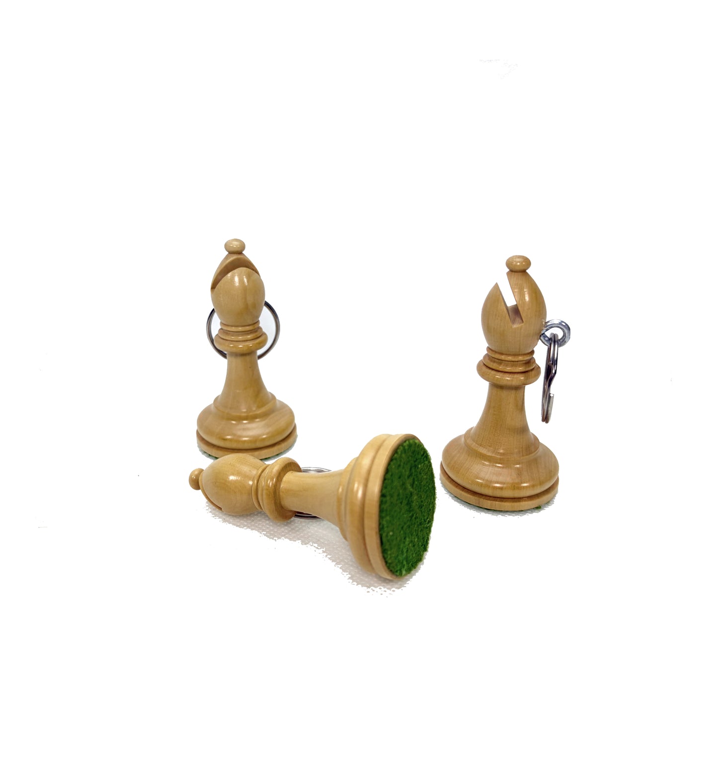 ROOGU 6x Keychain Wood Real Chess Piece India Handmade