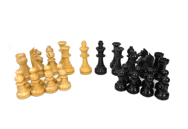 将图像上传到图库查看器，French Chavet Tournament 3.75&#39;&#39; Schachfiguren Set Holz Handmade Indien 
