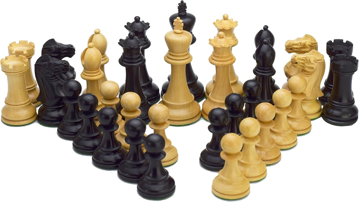 Old Staunton 3.5'' Schachfiguren Set Buchsbaum Handmade Indien