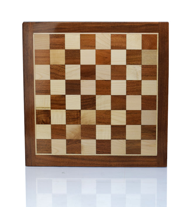 Chessboard 14'' Acacia Wood Boxwood Handmade India