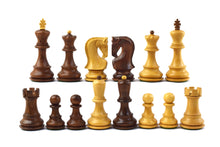 Sube la imagen al visor de la galería, Serie Zagreb 1959 Zebra - Juego de Piezas de Ajedrez de Madera de Acacia 3.75&#39;&#39; Hecho a Mano de la India 