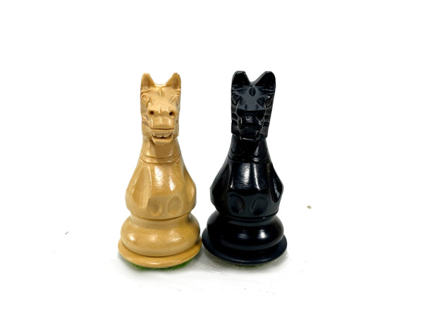 Sube la imagen al visor de la galería, Knight Supreme 3.1&#39;&#39; Juego de ajedrez hecho a mano de boj India 
