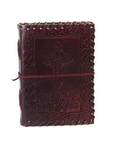 Leather Notebook [M] Journal Sketchbook Vintage Buffalo Leather Diary India Handmade Cross