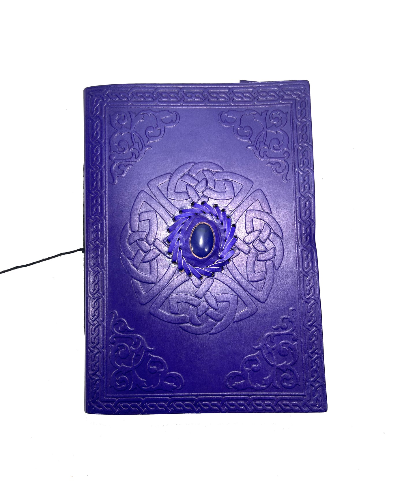 Blue Eye Foto Album Apparat schwarze Seiten Handmade Leder Indien