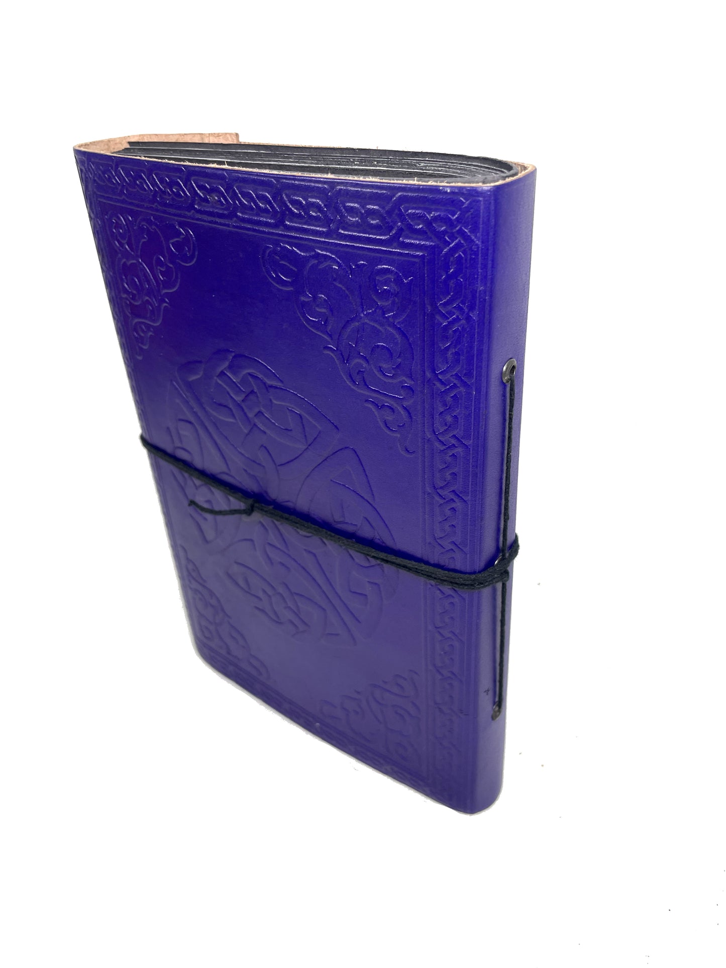 Blue Eye Foto Album Apparat schwarze Seiten Handmade Leder Indien