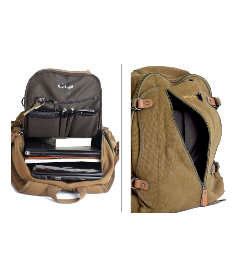 Tortue terrestre * Sac à dos femmes hommes 25l ville école université travail compartiment pour ordinateur portable