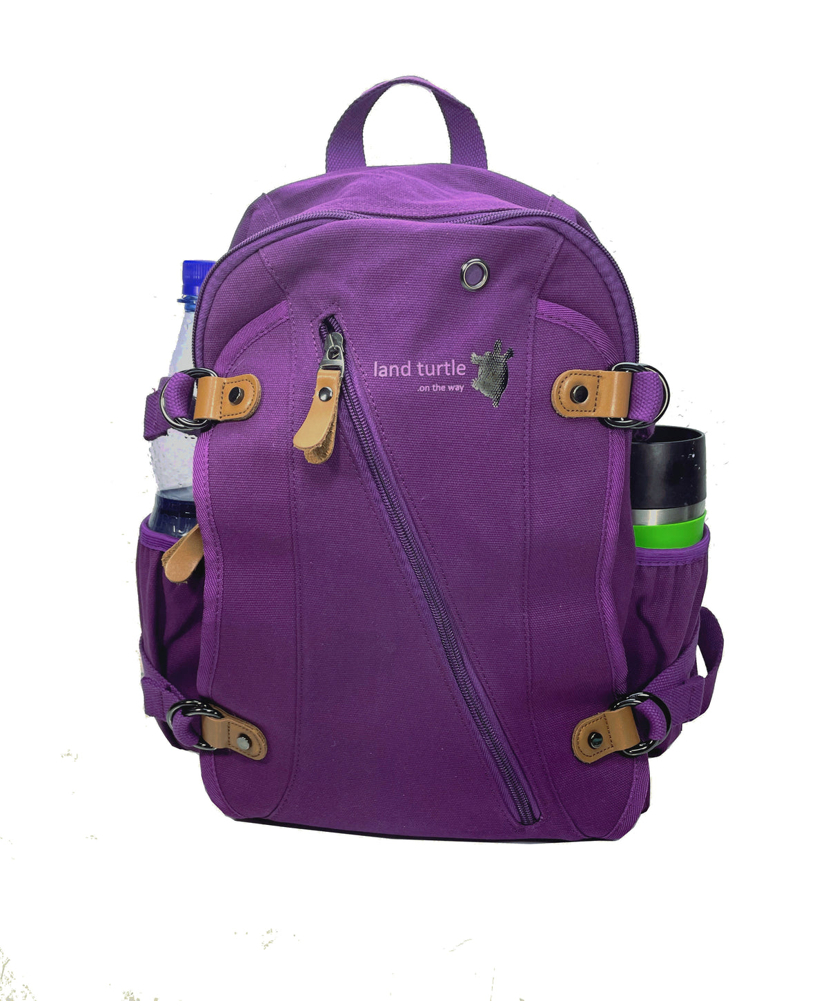 Land Turtle * Rucksack Damen 25l Stadt Schule Uni Arbeit Laptopfach Violett Lila