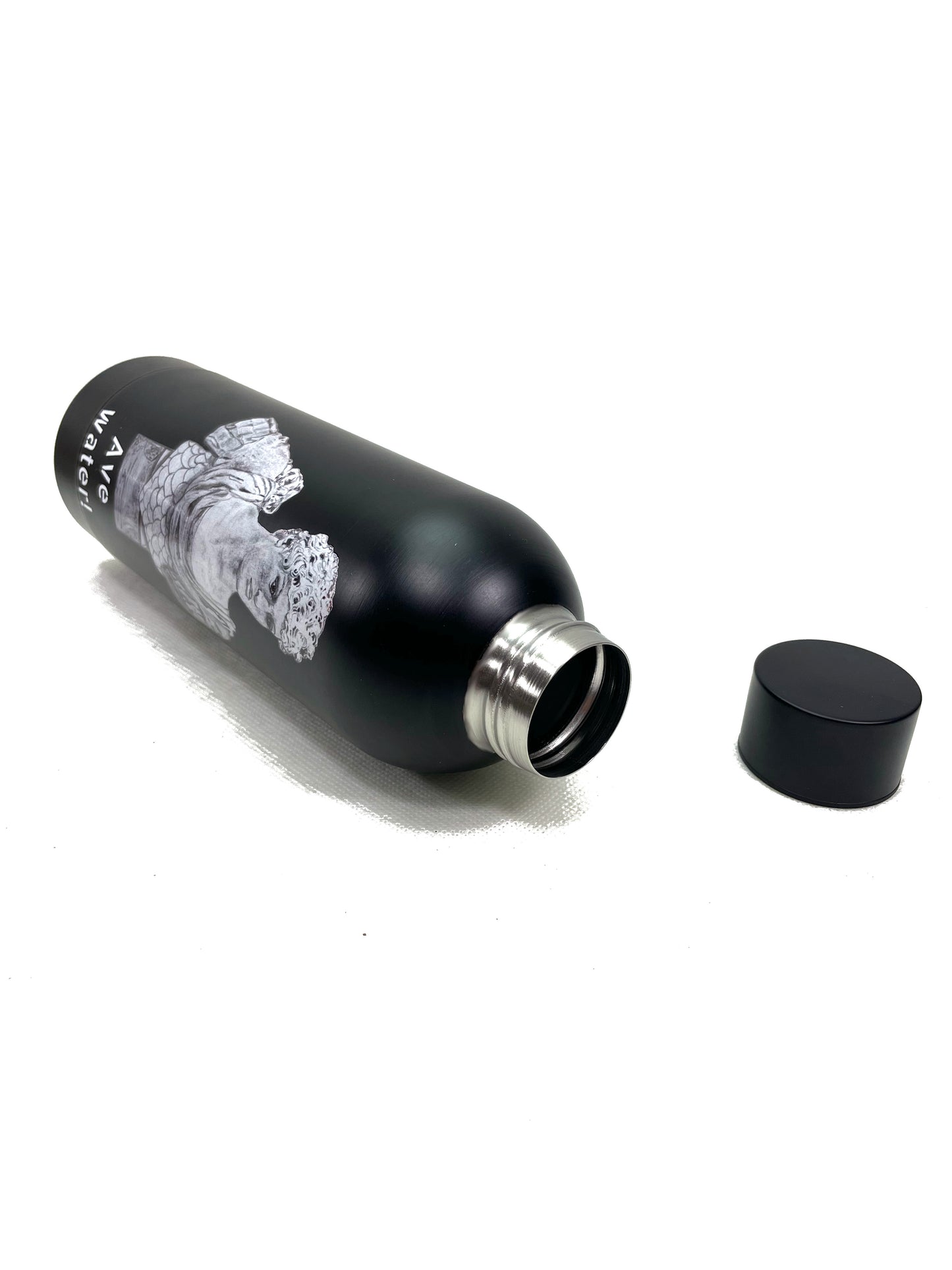 Edelstahl Designer Wasserflasche 800ml EXTRA LEICHT Trink Sport Cäsar Kaiser Rom