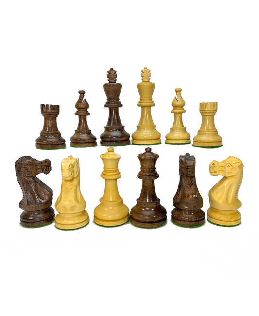 Classic Staunton 4'' Schach Schachfiguren Akazienholz Buchsbaum Indien