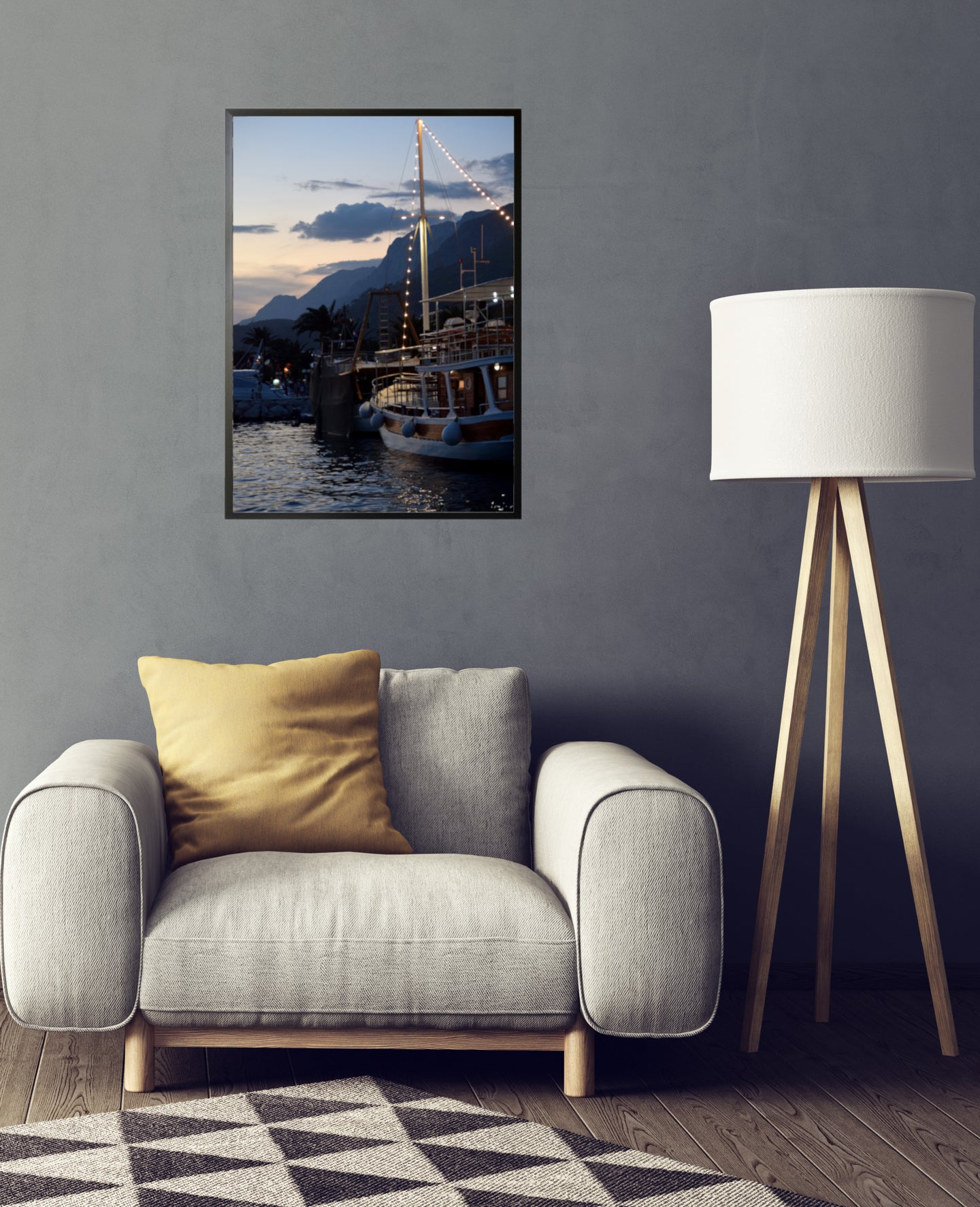 Evening Glow * Holz-Foto-Bild  40x60cm Kunst Fotografie Wandkunst Wandbild