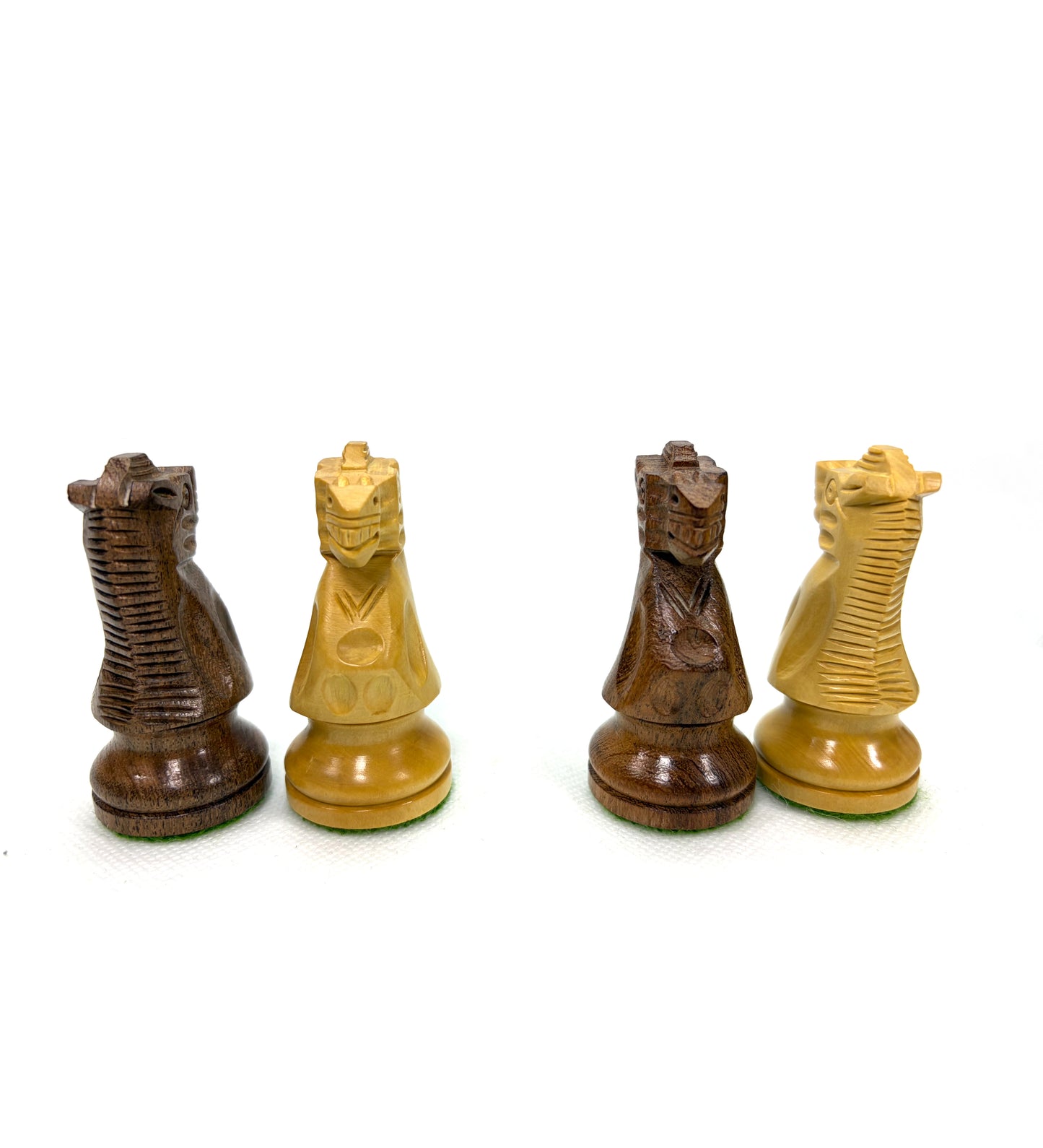 Classic Staunton 4'' Schach Schachfiguren Akazienholz Buchsbaum Indien