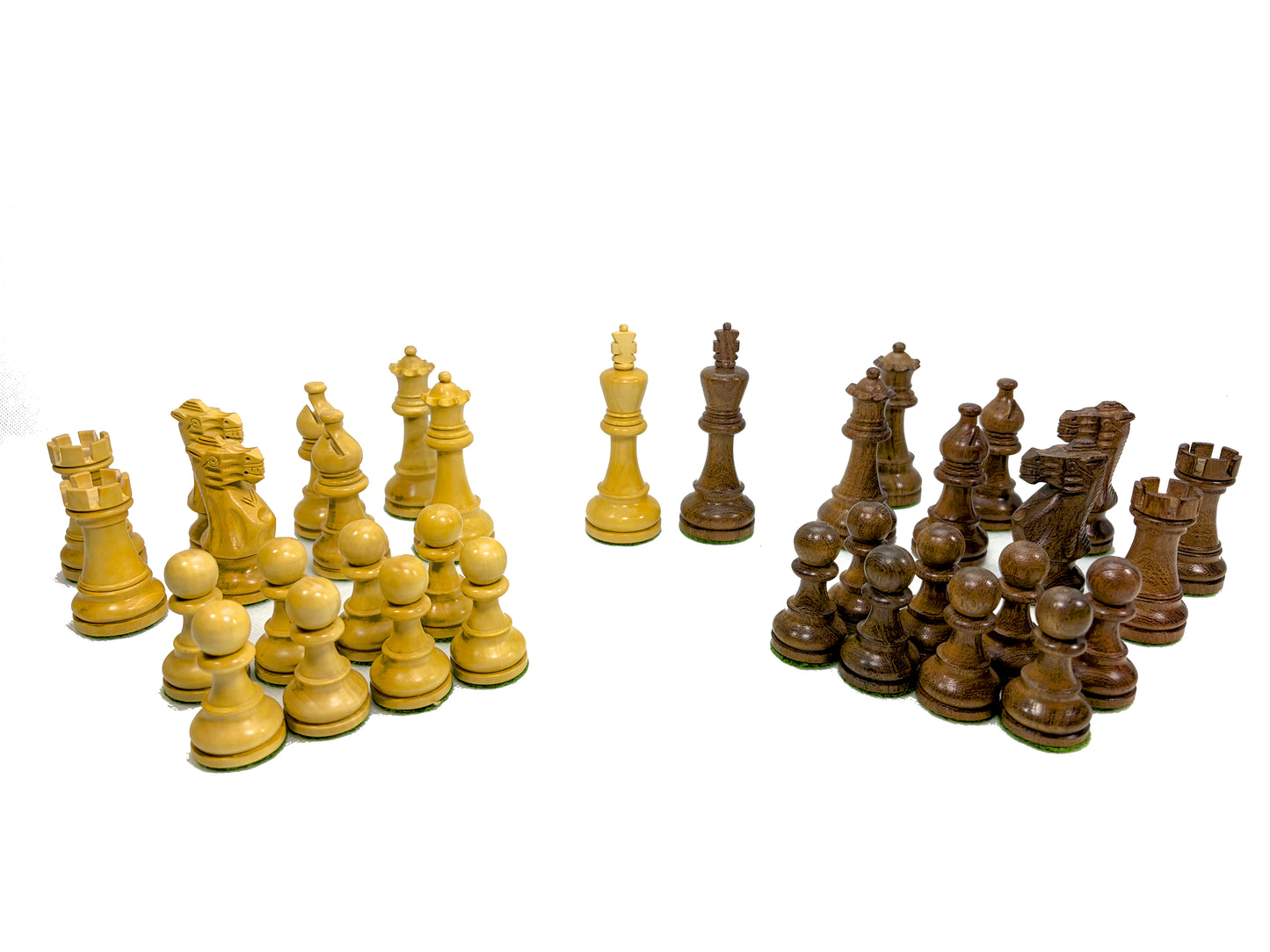 Classic Staunton 4'' Schach Schachfiguren Akazienholz Buchsbaum Indien