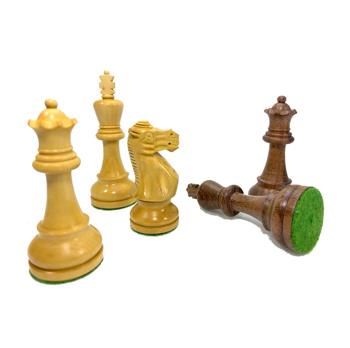 Classic Staunton 4'' Schach Schachfiguren Akazienholz Buchsbaum Indien
