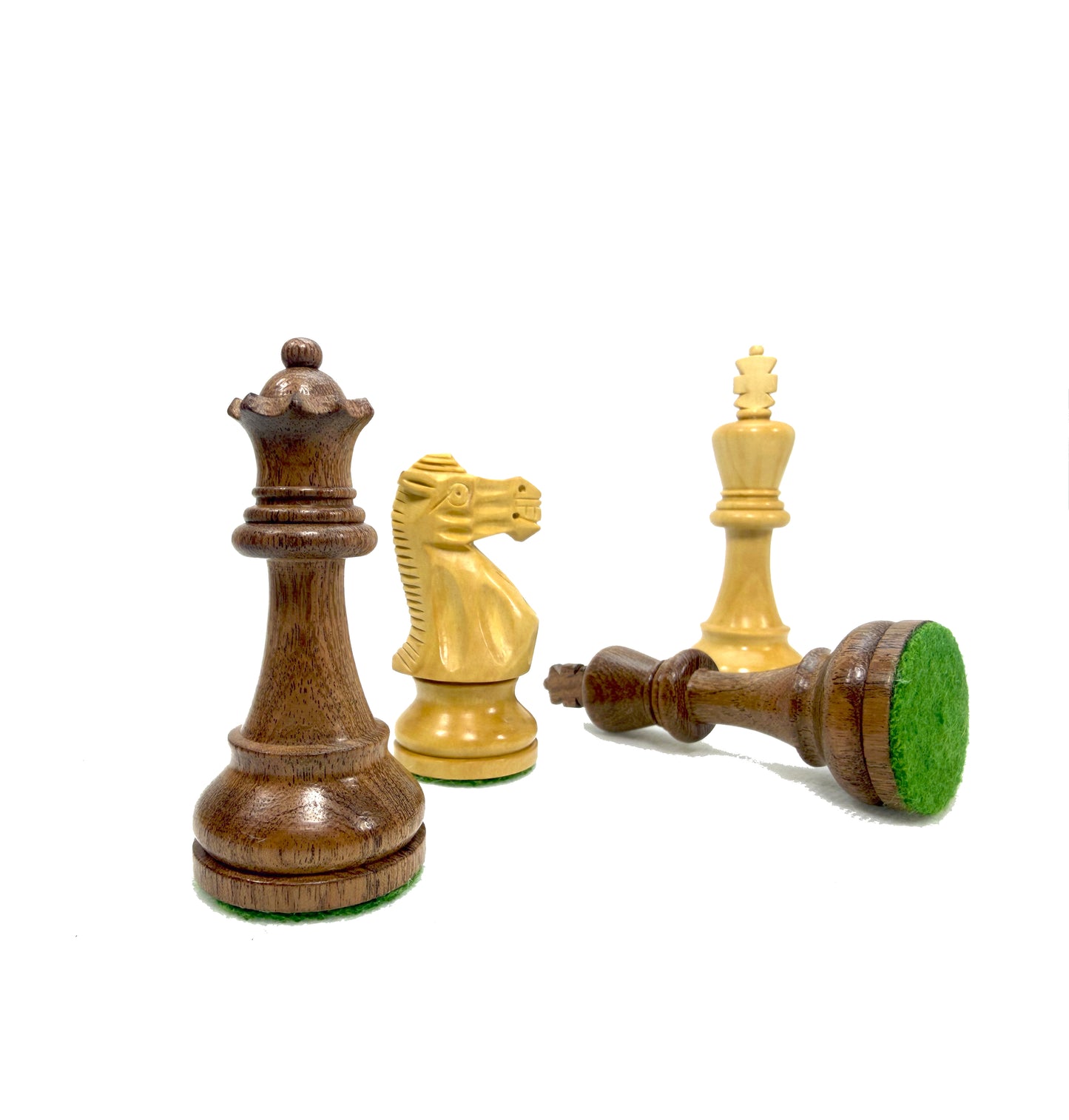 Classic Staunton 4'' Schach Schachfiguren Akazienholz Buchsbaum Indien