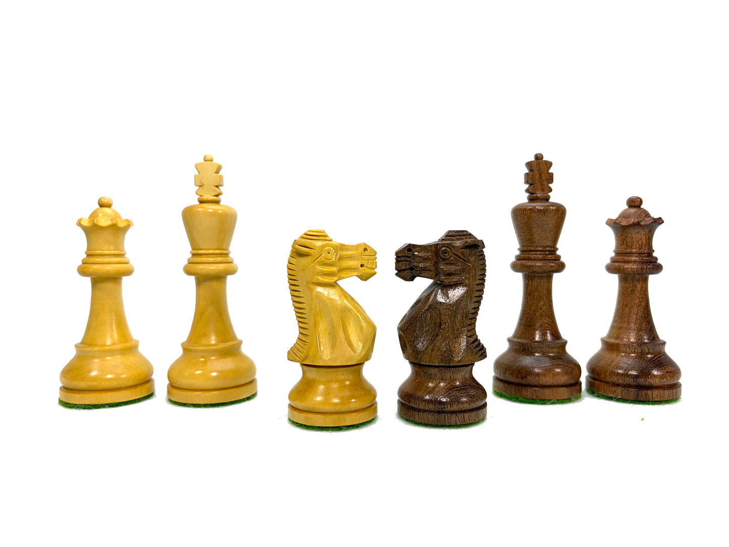 Classic Staunton 4'' Schach Schachfiguren Akazienholz Buchsbaum Indien