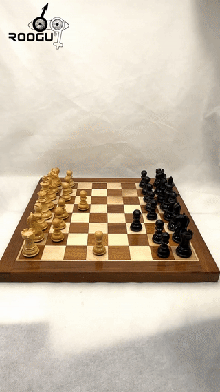 Sube la imagen al visor de la galería, Knight Supreme 3.1&#39;&#39; Juego de ajedrez hecho a mano de boj India 
