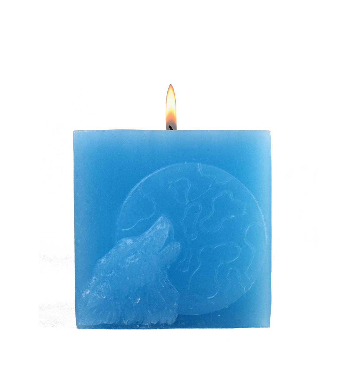 3x ROOGU Lobo Luna Aroma Vela Brisa Marina Cielo Azul Baño Cubo Vela