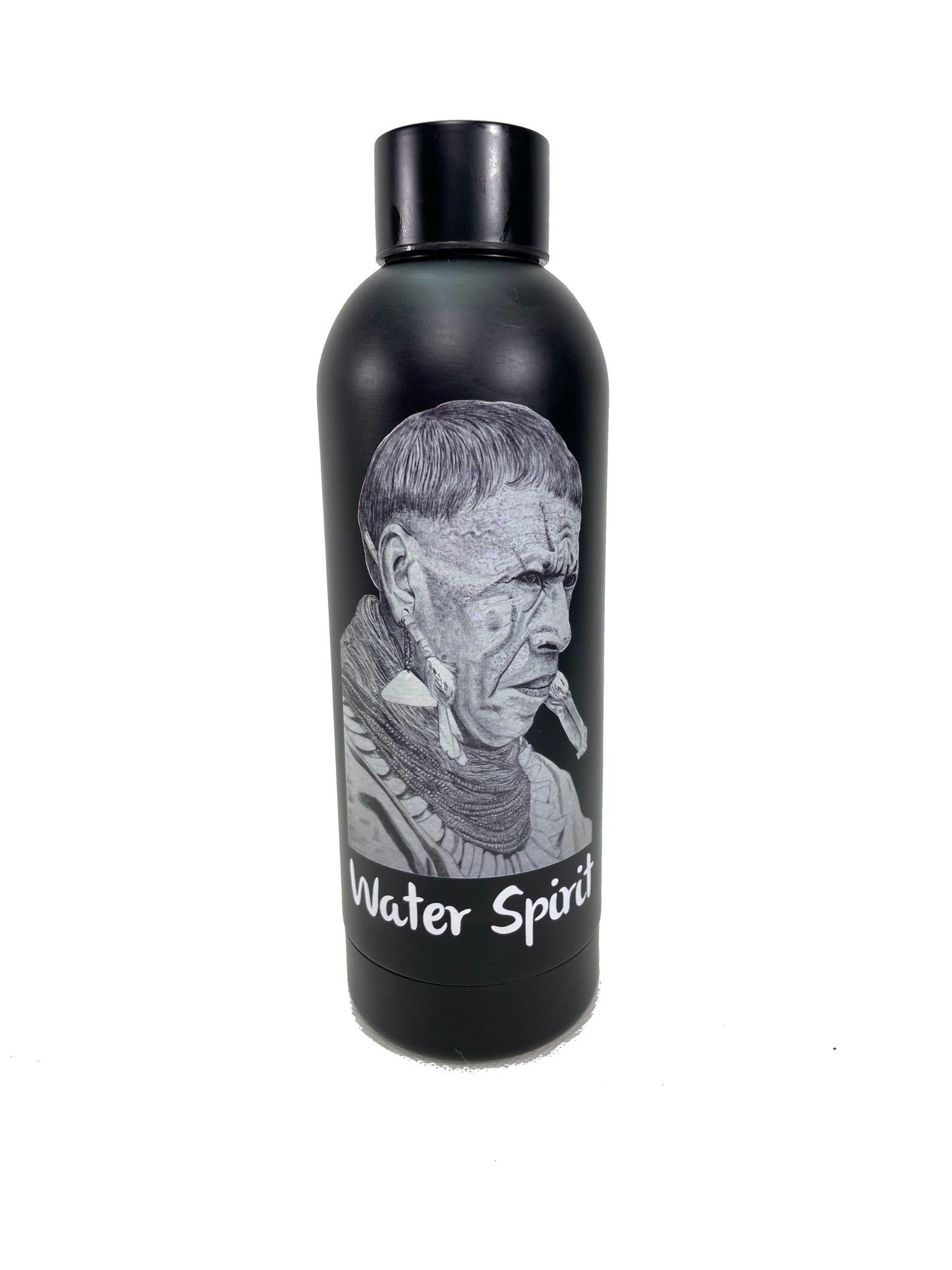 Edelstahl Trinkflasche 800ml EXTRA LEICHT Sport Alltag Auslaufsicher Indianer
