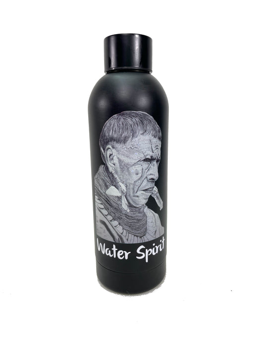 Edelstahl Trinkflasche 800ml EXTRA LEICHT Sport Alltag Auslaufsicher Indianer