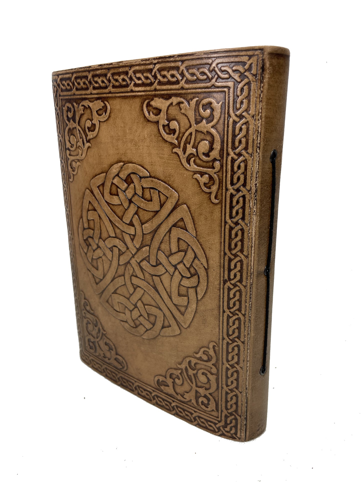 Foto Album Retro schwarze Seiten Handmade Leder Indien Schildkröte Prägung