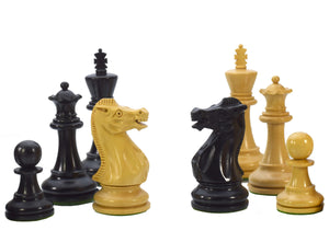 Reykjavik Series 3.75'' Conjunto de peças de xadrez Staunton feito à mão na Índia em buxo.