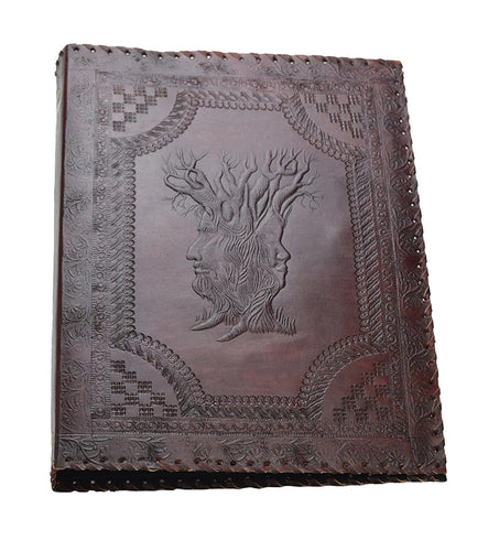 The Family Tree 4 Ring Binder File Folder DIN A4 Genuine Leather Handmade India