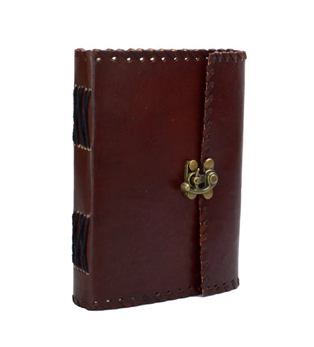 ROOGU Leather Journal Vintage No Design Plain Diary Notebook Sketchbook Handmade India
