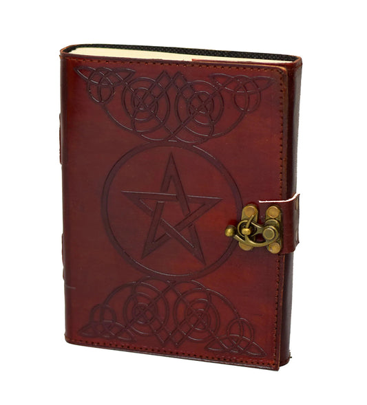 Pentagramme * Carnet en cuir Jours- Esquisses- Carnet Gothique Fait main Inde
