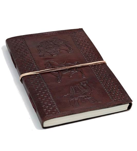 Temps d'or * XXL Carnet en cuir Jour- Notes- Croquis- Livre d'or Antique Vintage Inde