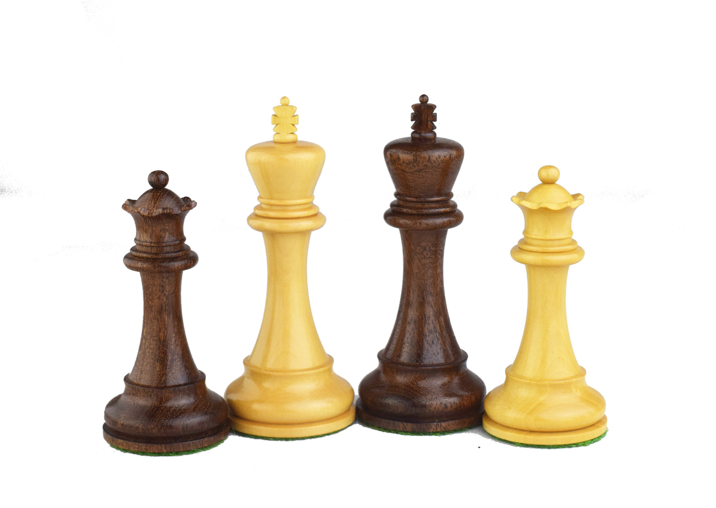 The Anderssen Series 3.75'' Schachfiguren Set Akazien Holz 4x Dame Hand Indien