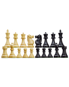 Juego de ajedrez Staunton 3.75'' Fischer-Spassky WM con 4 damas hechas a mano