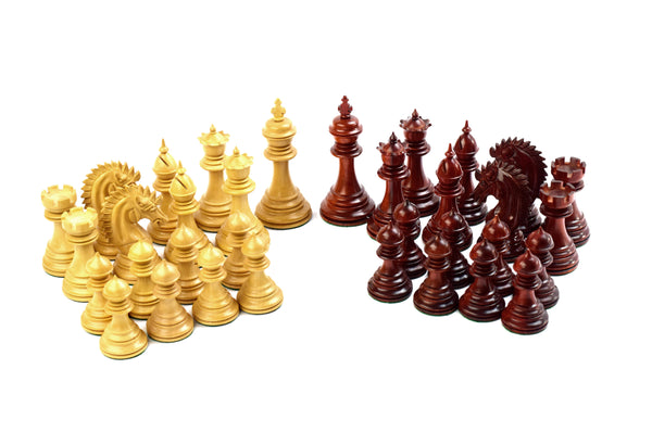 Sube la imagen al visor de la galería, Kangi 4.3&#39;&#39; Set de piezas XL de ajedrez PADAUK Boj Handmade India Hecho a mano 
