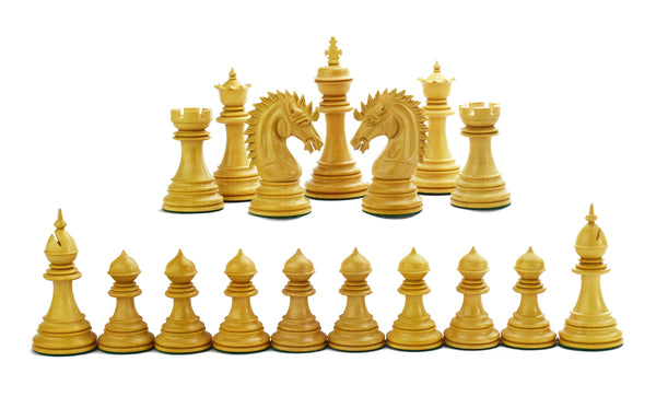 Carica l&#39;immagine nel visualizzatore della galleria, Kangi 4,3&#39;&#39; Set pezzi  scacchi Legno Padauk e Bosso, fatto a mano in India 
