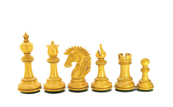 Carica l&#39;immagine nel visualizzatore della galleria, Camelot 4.7&#39;&#39; Set di figure da scacchi di lusso XL in ebano e noce indiano. 
