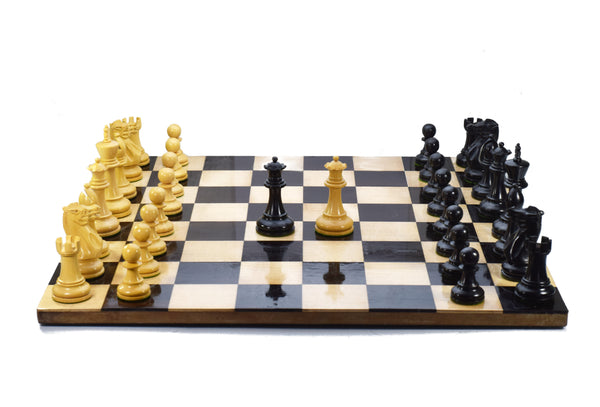 Carregue a imagem para o visualizador da galeria, Reykjavik Series 3.75&#39;&#39; Conjunto de peças de xadrez Staunton feito à mão na Índia em buxo. 
