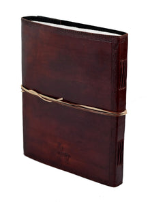 Árbol genealógico Familia XXL Cuero Días- Nota- Esbozos- Libro de visitas Vintage India